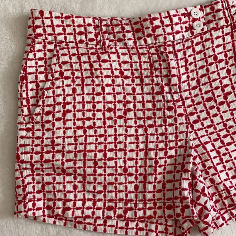 Vineyard Vines | Tie Dye Squares Print Shorts 100% Cotton 2H0297 Red/White (6) - Picture 7 of 16